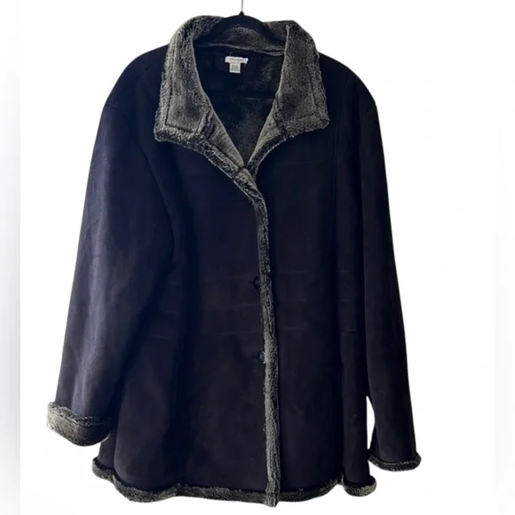 navy blue dress for baby girl Women's Adirondack Barn Coat, Flannel-Lined main image 0